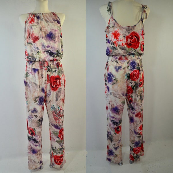 Designer Jumpsuit, Blütendekor, von Apart