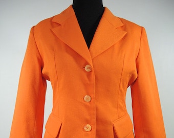 Orangefarbener Blazer der 70er