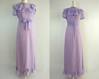 Designer Empire dress of the 60s, lilac, Pagels