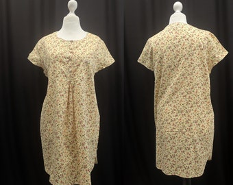 Sunny yellow cotton summer nightgown