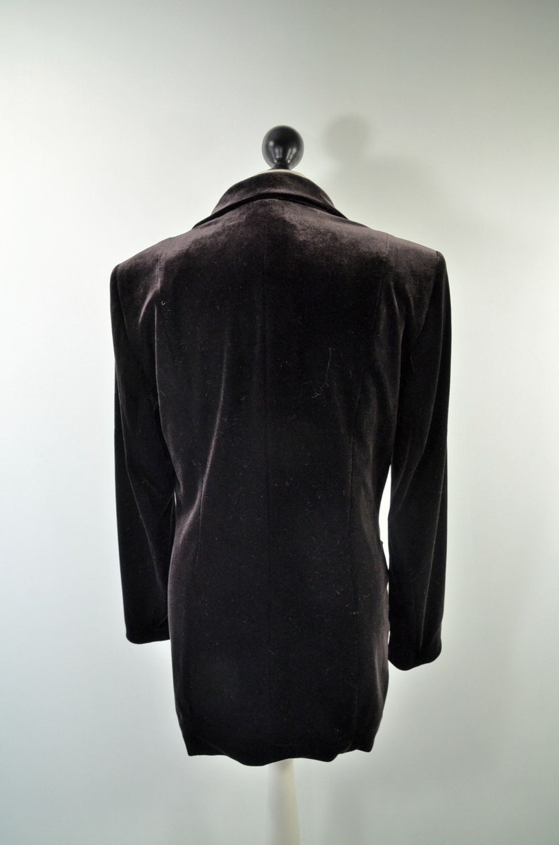 Velvet Blazer Club Blazer Black Brown