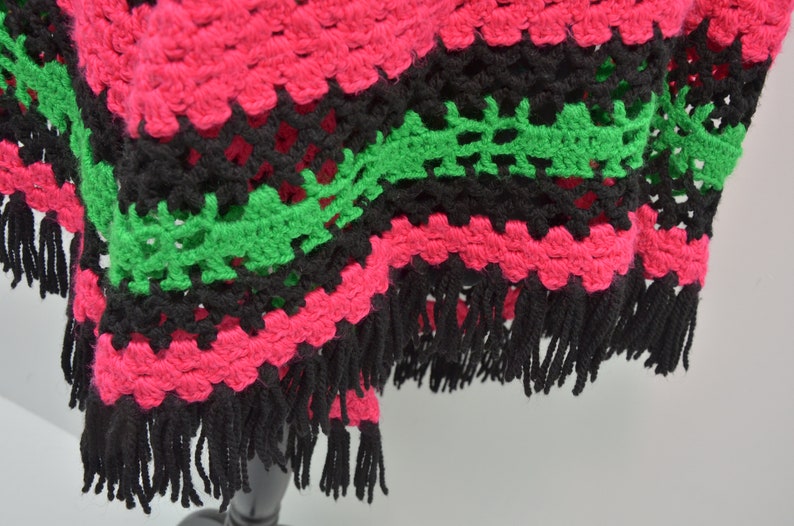 Shoulder scarf crochet open cape handmade