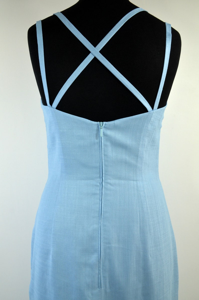 Vera Mont-dress bleu occasion Line