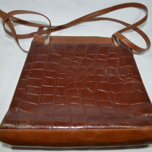 Picard Handbag Shopper Shoulder Bag Crocodile Look 80er True Vintage 80s Bag