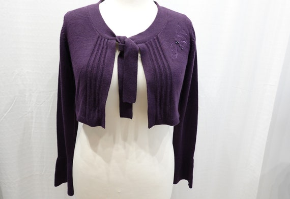 Dark purple sales bolero