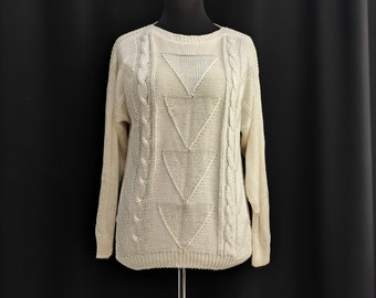 Vintage summer sweater pattern mix matt and shiny