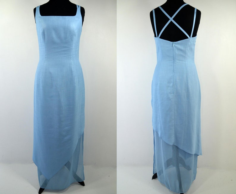 Vera Mont-dress bleu occasion Line