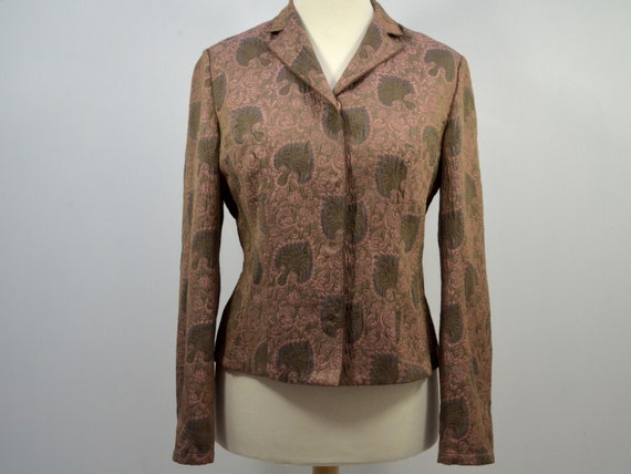 Vintage Cloqué Jacket Blazer Rosewood Brown, by Ri