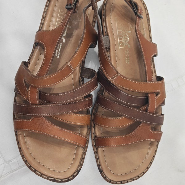 Rieker Sommersandalen aus braunem Leder