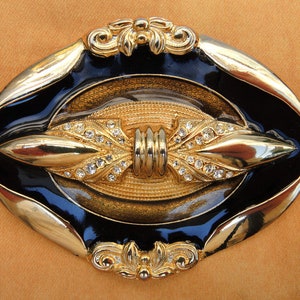 Oval Jewelry Buckle with rhinestones image 1