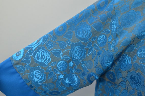 Halper blouse blue, jacquard, Chinese style - image 2