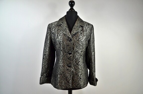 Festive blazer jacquard brocade