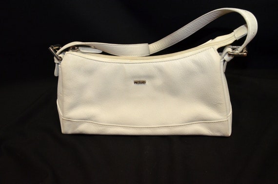 Small Vintage Leather Bag White Picard -  Norway
