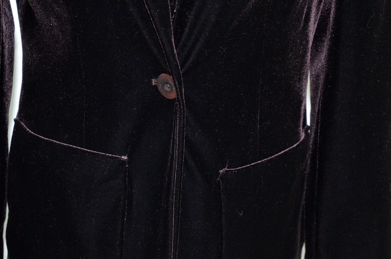Velvet Blazer Club Blazer Black Brown
