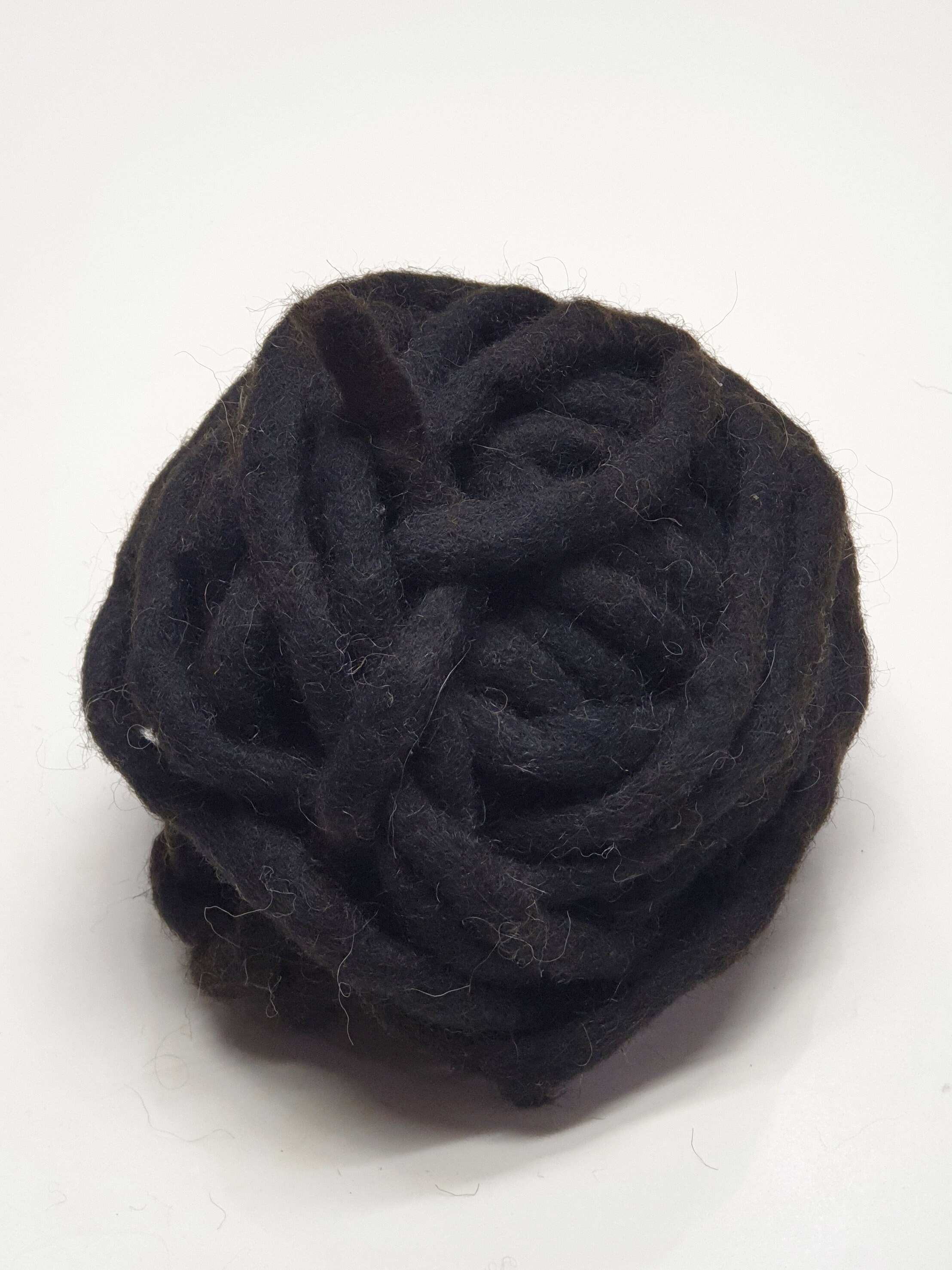 Handmade Dark Brown Felt Wool Yarn 100 Natural Dyed Color Etsy