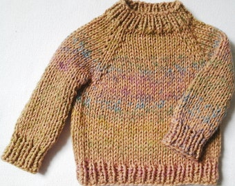 NEW !!! * Cuddly sweater * Gr. 74-80 * ochre-colored gradient * Angora * Unique * Handmade from Berlin