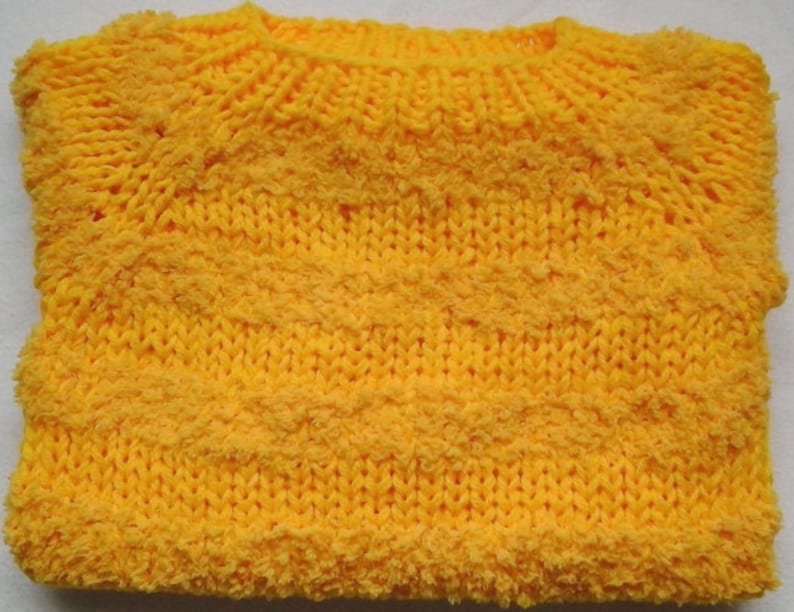 Cuddly soft snuggle sweater 86-92 yellow Teddy-Velcro new from unique magic