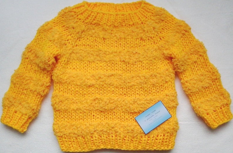 Cuddly soft snuggle sweater 86-92 yellow Teddy-Velcro new from unique magic