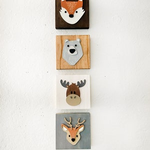 Mini 5”x5” | Woodland Nursery Decor | Woodland Nursery | Woodland Baby Shower | Woodland Theme Nursery | Woodland Decor | Woodland Animals