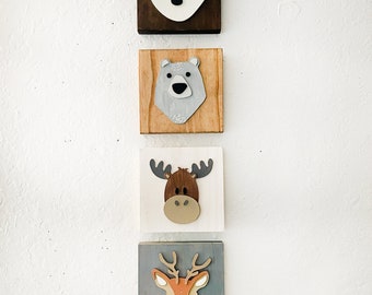 Mini 5”x5” | Woodland Nursery Decor | Woodland Nursery | Woodland Baby Shower | Woodland Theme Nursery | Woodland Decor | Woodland Animals