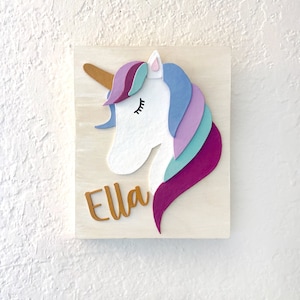 Unicorn decor, Unicorn Birthday, Unicorn Nursery Theme, Unicorn wall decor, cute Unicorn decor Girls Room, Girls Bedroom, Nursery Wall Art