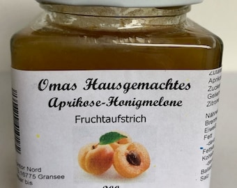 Omas Hausgemachtes Aprikose-Honigmelone Fruchtaufstrich 200g