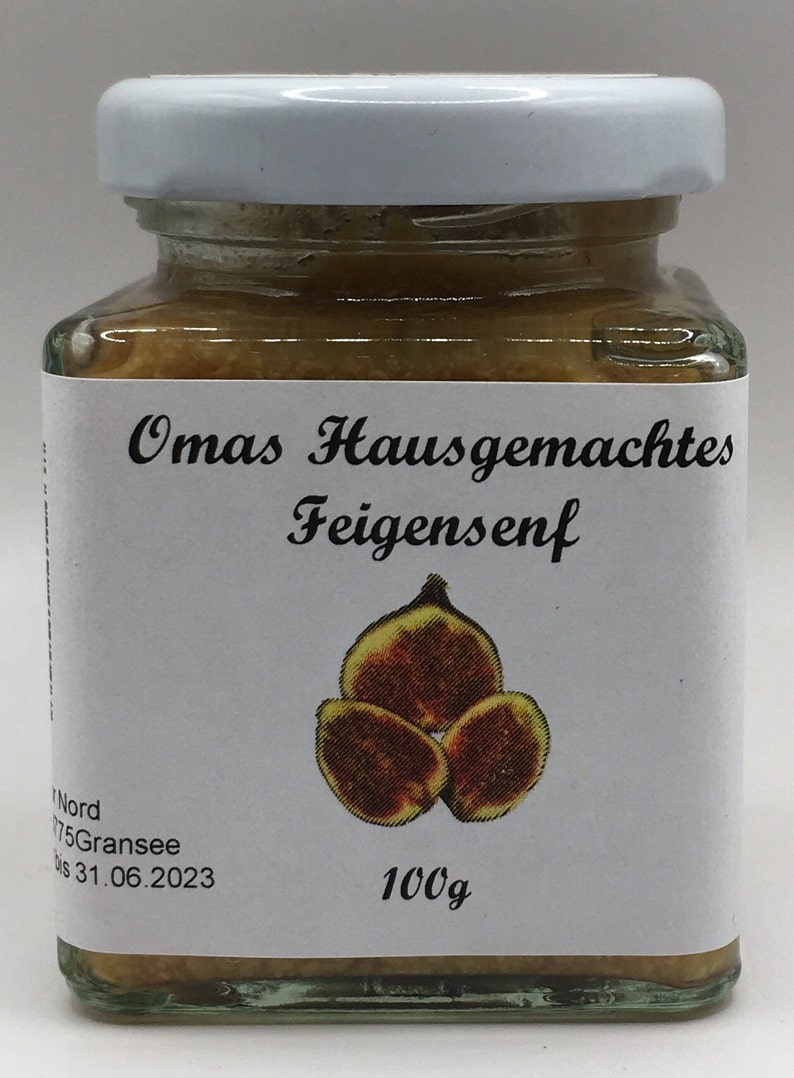 Grandma's homemade fig mustard 100g image 1