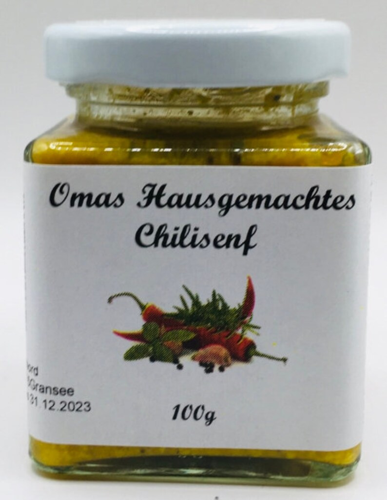 Grandma's Homemade Chilies Mustard 100g image 1