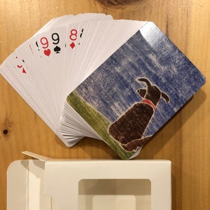 Playing Cards Waiting (dog)