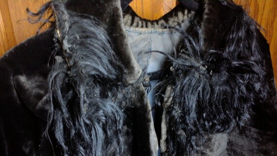 vintage beaver cape with "Monkey Fur" Victorian