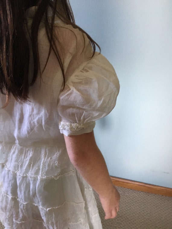 Child's White Dress, Vintage - image 5