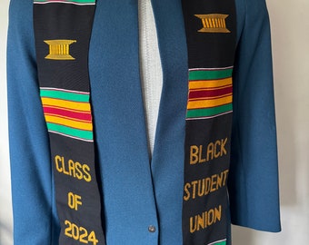 Graduation Kente Stole 2026 African Black Student Union Sash