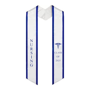 Nurses Graduation Stole Class of 2025, nursing graduation sash gift for nurses.