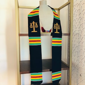 Custom Juris Doctor Graduation stoles Class of 2025 Kente Sash