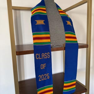 Custom Graduation Stole class of 2025 Kente graduation Sash 2025 Flag graduation sashes/ Stoles, Customize Logo Graduation stole