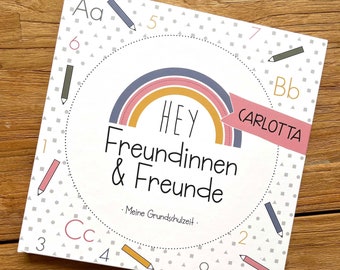 Personalisiertes Freundinnen- und Freundebuch für Grundschulkinder