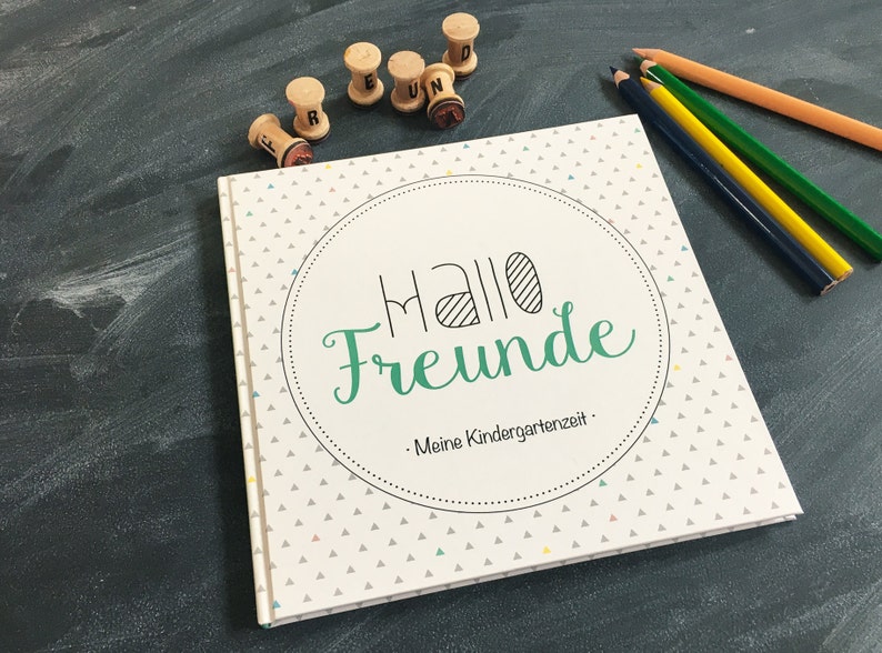 Freundebuch für den Kindergarten  Hallo FREUNDE image 1