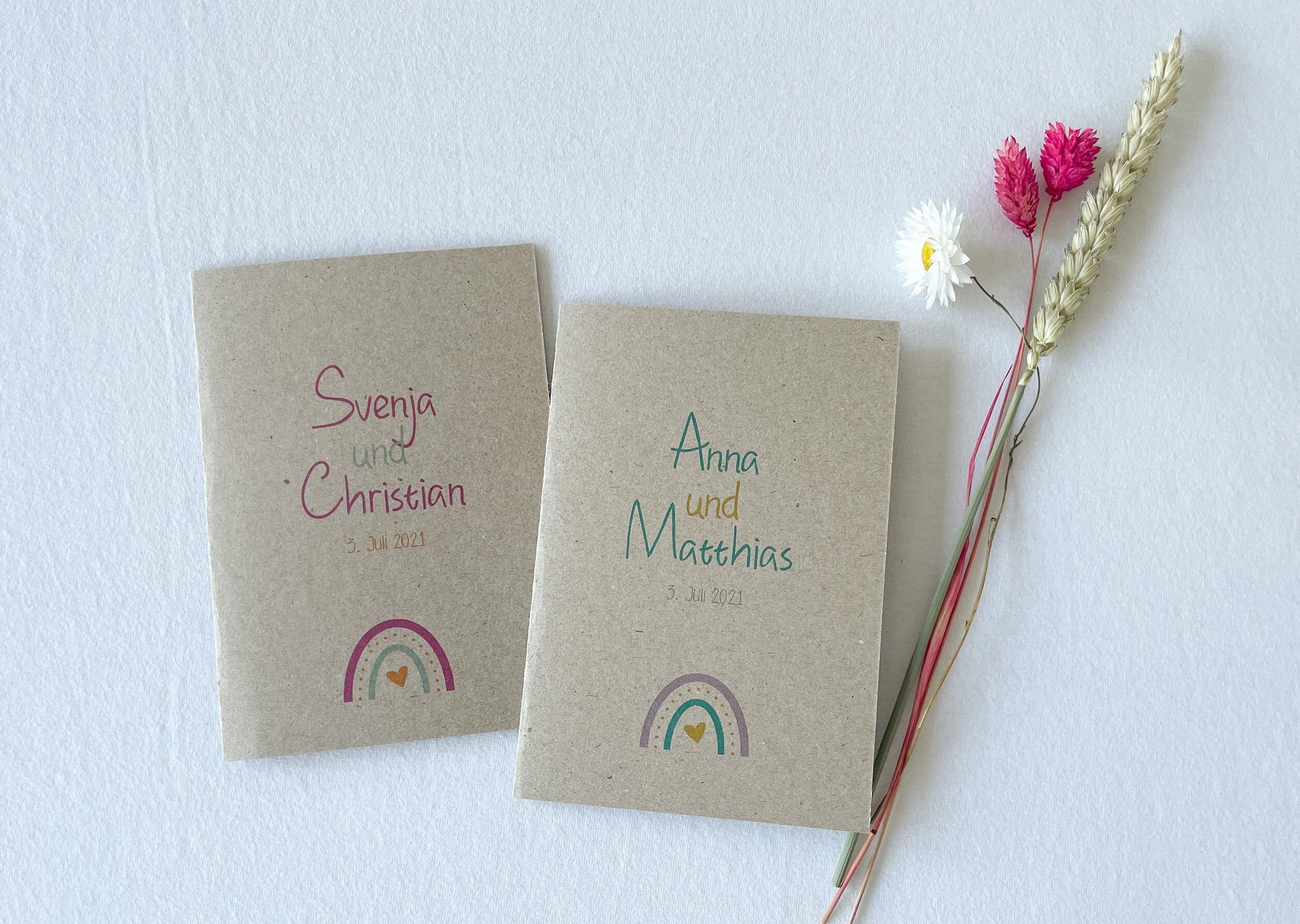 Personalisierte RegenbogenGlückwunschkarte zur HOCHZEIT Etsy.de