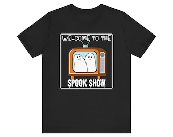 Spook Show Black Shirt: Fun Ghost Halloween Tee