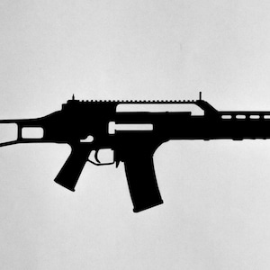 HK G36k Vinyl Decal: Heckler and Koch H&K Rifle Sticker