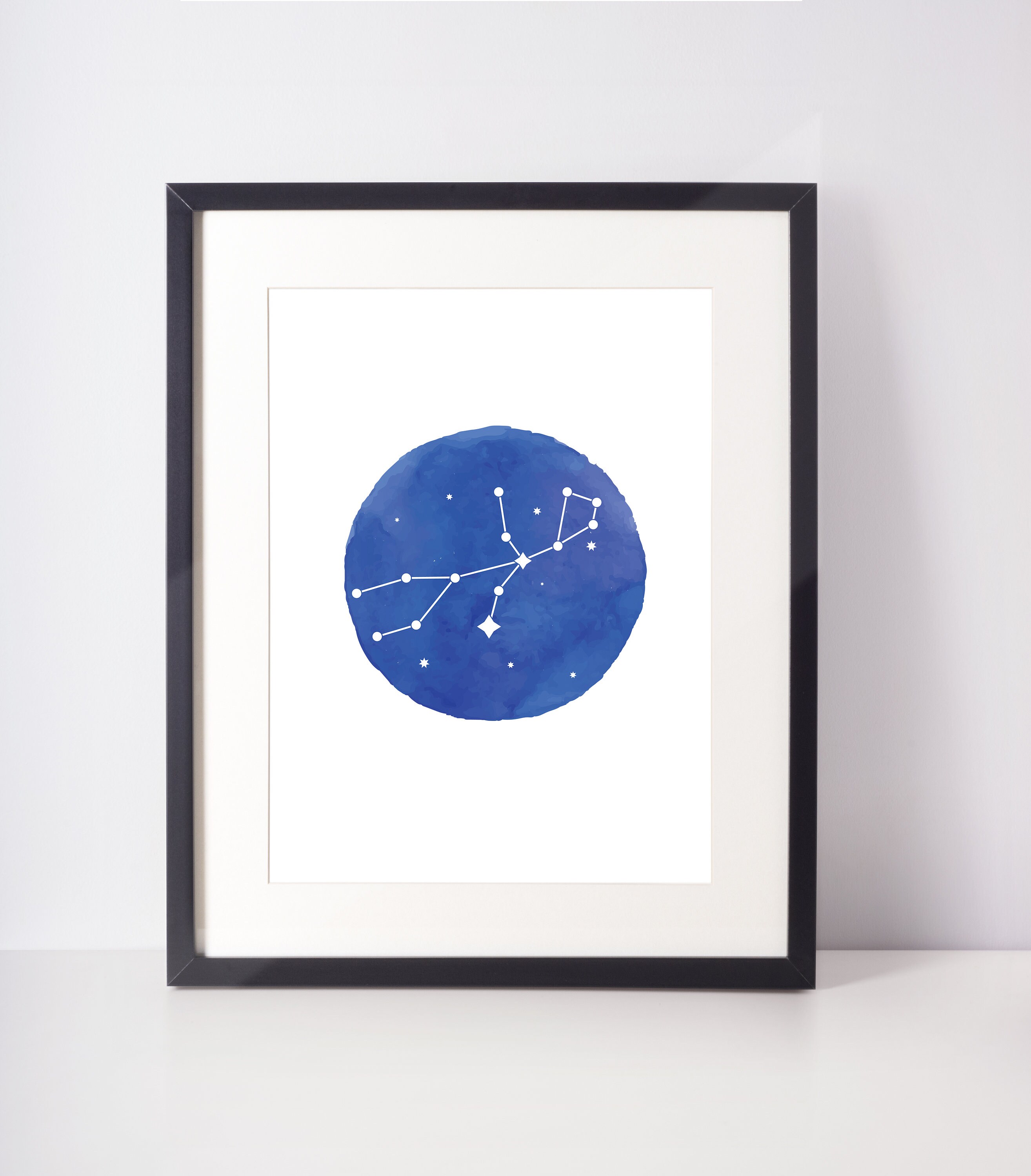 Virgo Star Sign 8.5x11 Virgo Floral Printable Wall Art Zodiac Poster 5x7 8x10 Astrology Gifts for Virgo 11x14