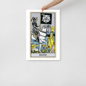 Muerte Tarot Tarjeta Impresión Arte Gótico Tarot Witchy Cartel Sin Marco Impresión de Arte Metafísico