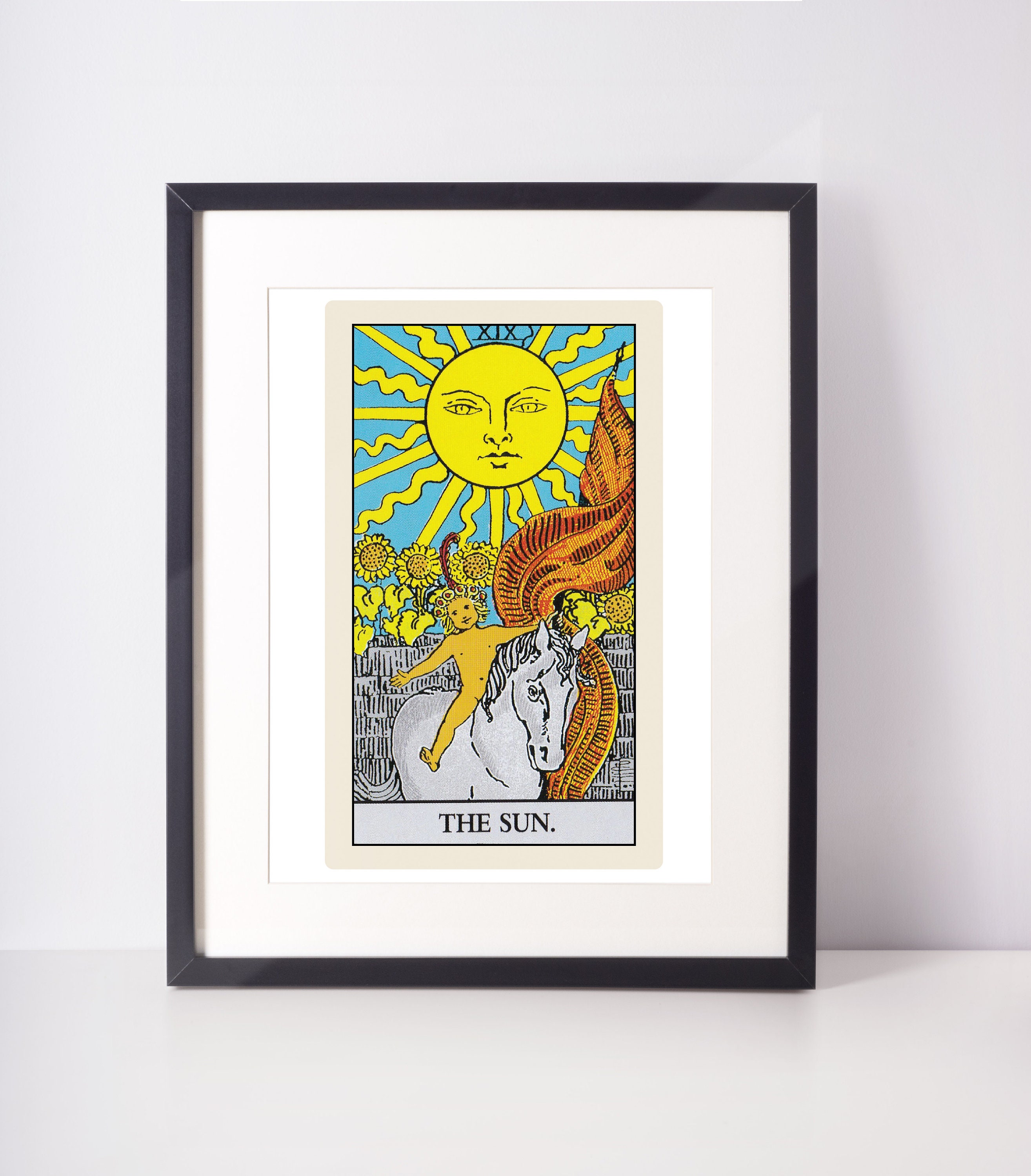 The Sun Traditional Tarot Print Tarot Card Art Tarot Wall Etsy The Sun Traditional Tarot Print Tarot Card Art Tarot Wall Etsy