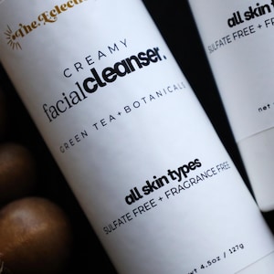 Creamy Botanical Face Cleanser w/ Green Tea, Lemon Extract, and Lavender Extract