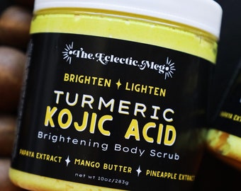 Kojic Acid Scrub w/ Turmeric, Pineapple, and Papaya Extract