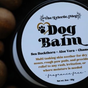 Soothing Dog Balm with Sea Buckthorn, Aloe Vera, and Chamomile