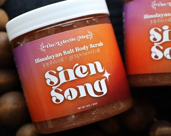 Siren Song Pink Salt Scrub w/ Jojoba and Grape Seed Oil