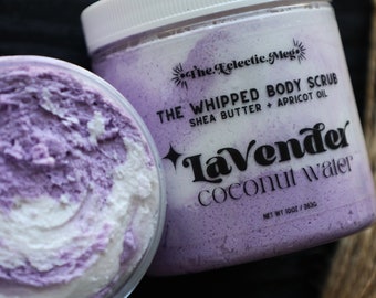 Lavender Coconut Water Whipped Scrub w/ Shea Butter and Apricot Kernel Oil