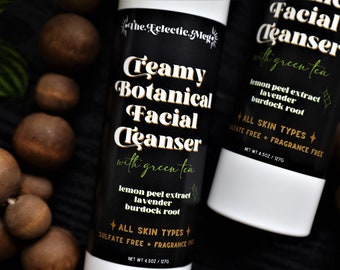 Creamy Botanical Face Cleanser w/ Green Tea, Lemon Extract, and Lavender Extract