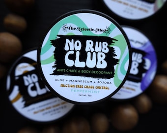 Anti Chafe / Body Odor Rub w/ Aloe, Jojoba Oil and Zinc Oxide